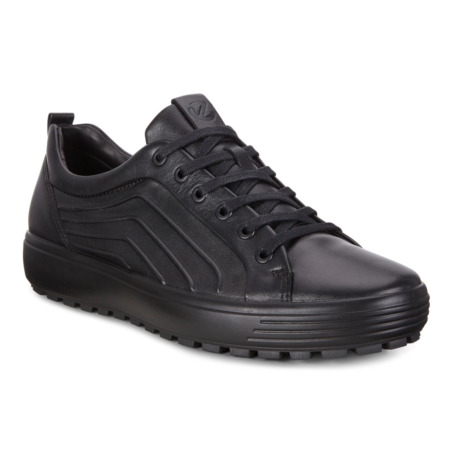 Black Ecco Soft 7 Tred Mens Lv