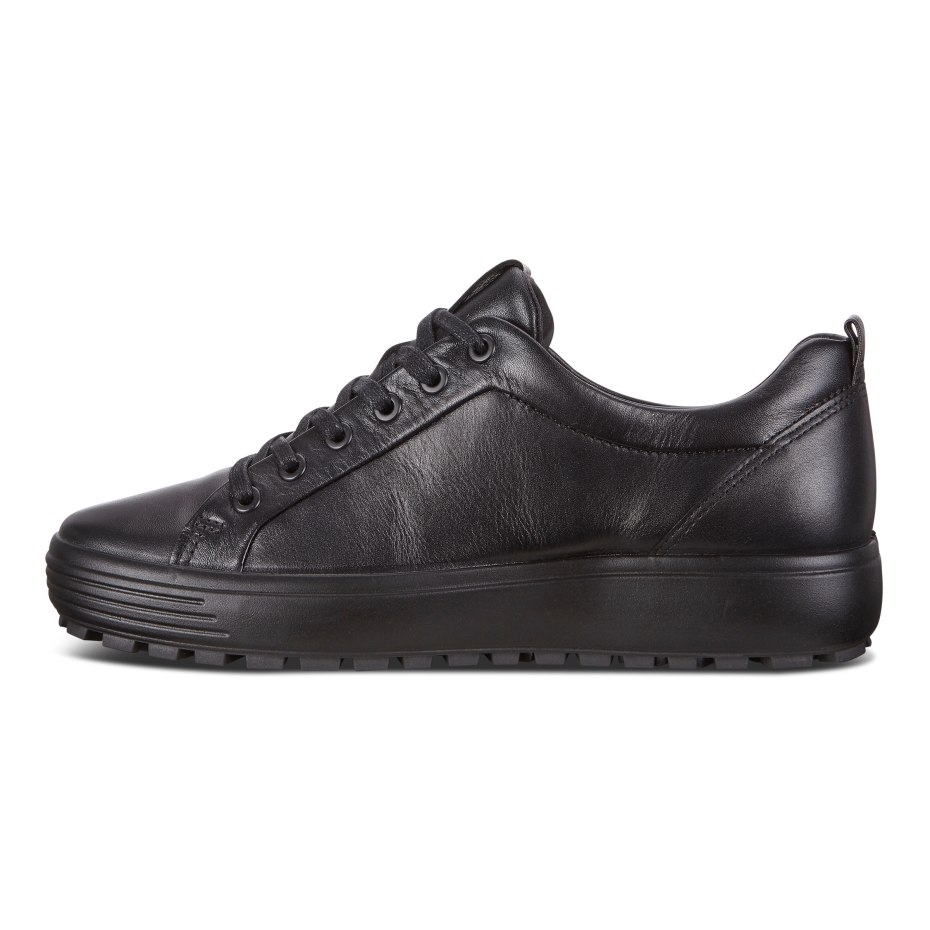 Black Ecco Soft 7 Tred Mens Lv