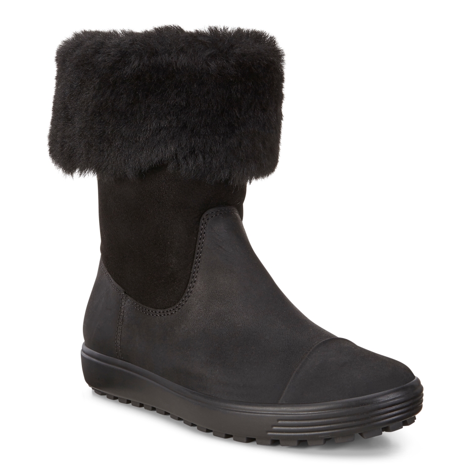 Melns Ecco Soft 7 Tred Sieviešu Lv