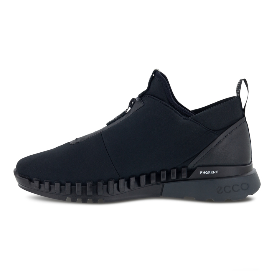 Ecco Black Zipflex M Lv